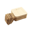 Disposable food grade bamboo serving leaf plate for party